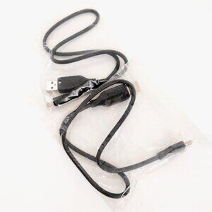 Lot of 2 Genuine GoPro Mini B USB Charging Cable (#6689U) Black Hero 1-4 Series
